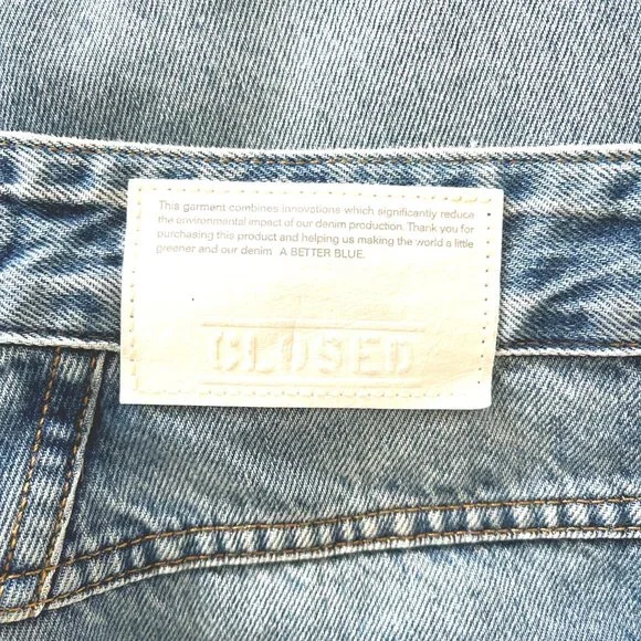 Closed X-Lent Barrel Leg Jeans in Mid Blue Size 26 - Picture 8 of 11